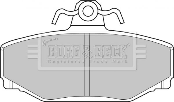 BORG & BECK Piduriklotsi komplekt,ketaspidur BBP1218